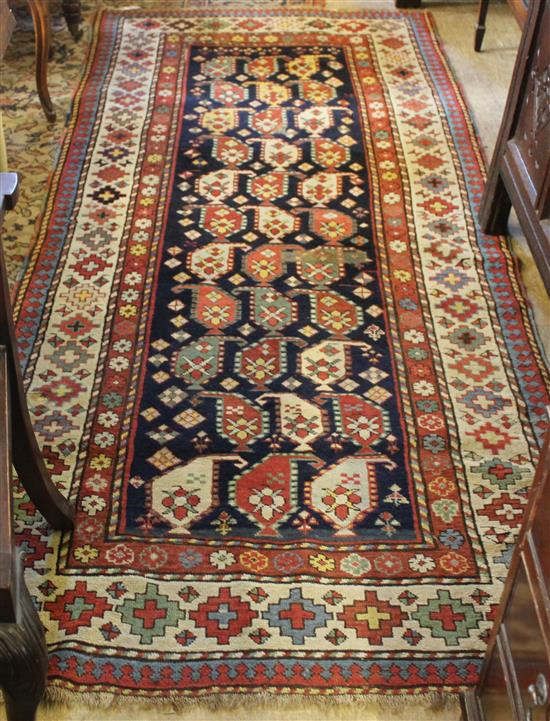 Caucasian geometric woven runner